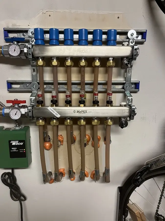 Plumber performing Gas Leak Detection at a residential property in Severn